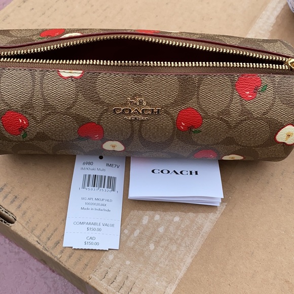 NWT Coach Makeup Brush Bag - Picture 6 of 7